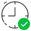 On-time delivery icon