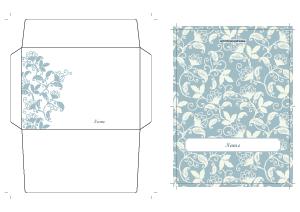 Folded Note Card Design 1