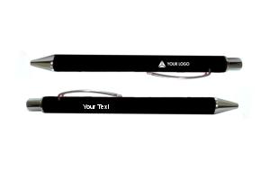 Legend Lumocolor Engraved Metal Ball Pen (Black) - Logo+Text