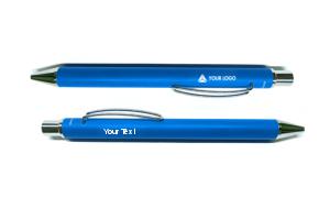 Legend Lumocolor Engraved Metal Ball Pen (Blue) - Logo+Text