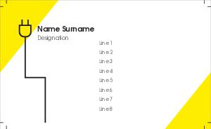 Electrician Visiting Card Design 1