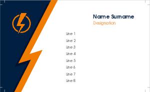 Electrician Visiting Card Design 2