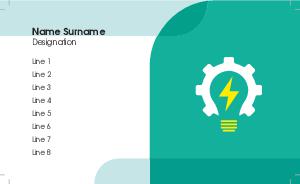 Electrician Visiting Card Design 4