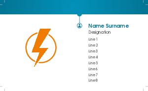 Electrician Visiting Card Design 5
