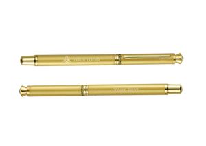 Crystal Golden Roller Pen Logo + Text