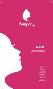 Beauty Salon Visiting Card 6