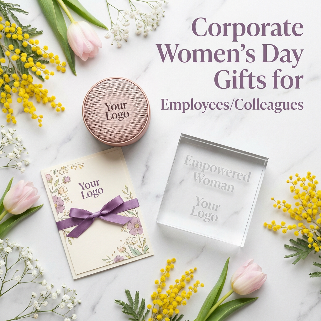 Custom Corporate Women's Day Gifts for Employees/Colleagues with Logo and Name