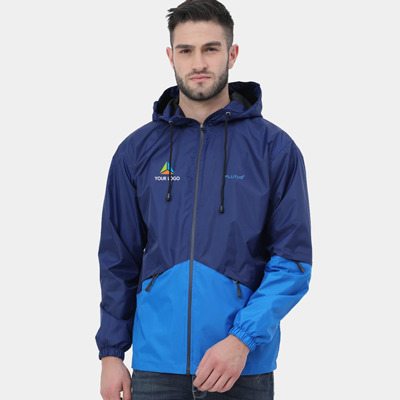 Solid Hooded Rain Jacket