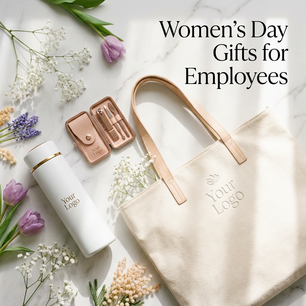 Custom Women's Day Gift Hampers for Corporates with Logo and Name